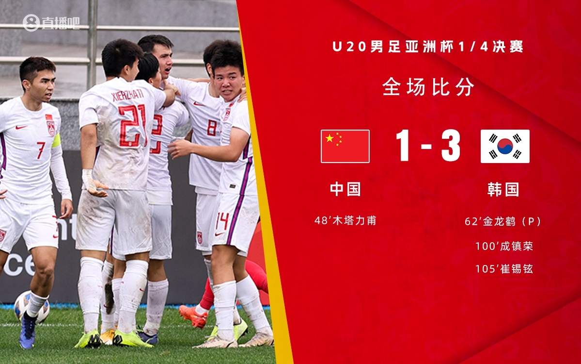 復(fù)仇！U22國足絕殺復(fù)仇韓國，2年前U20亞洲杯加時憾負(fù)無緣世青賽