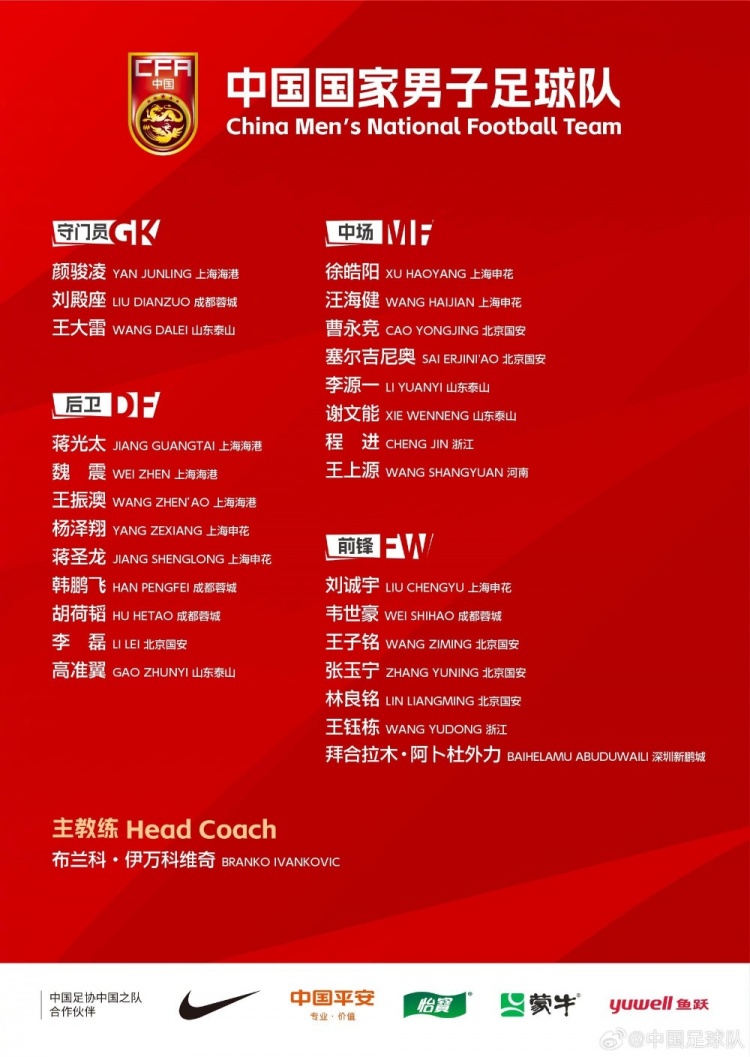 今晚國腳出場綜述：顏駿凌、程進全場 王鈺棟傷退&拜合拉木染紅