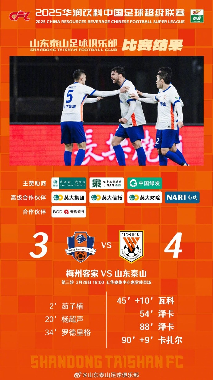 從0-3到4-3，這是一場彰顯堅韌不拔泰山足球精神的戰(zhàn)斗！