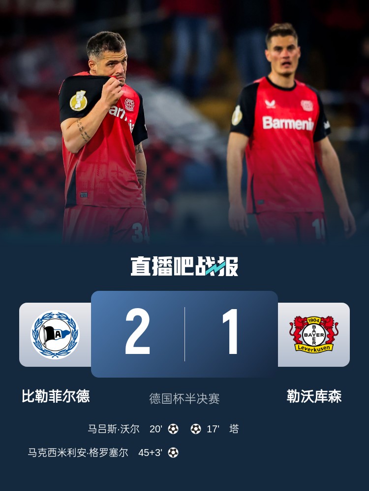 比勒菲爾德是史上第4支晉級德國杯決賽的德丙球隊，此前3隊未奪冠